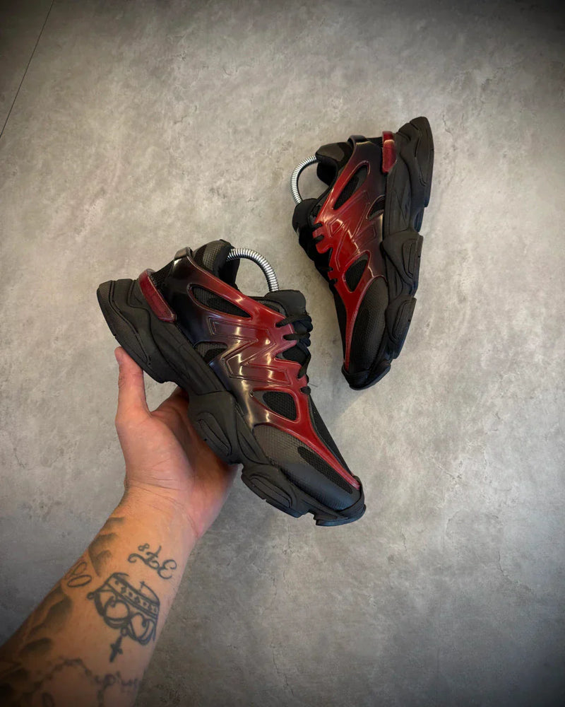 Tênis New Ballance 9060 - Preto/Vermelho 2026 - Premium