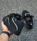 Tênis lokal big preto nobuck prata