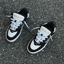 Tênis tesla coil black white gold