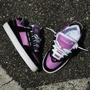 Tênis tesla coil black white UV purple