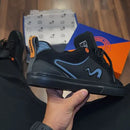 Tênis tesla x orange hertz all black orange