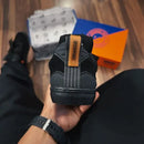 Tênis tesla x orange hertz all black orange